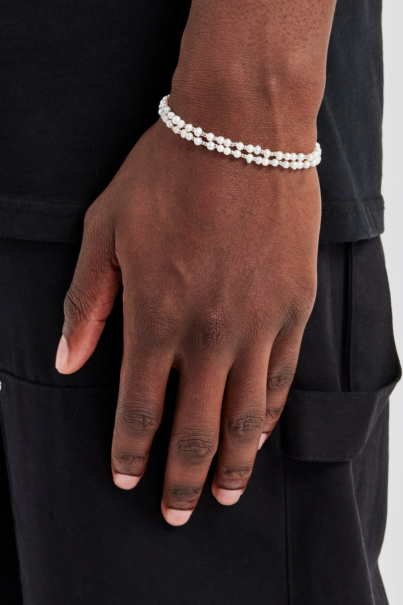 Double Layer Freshwater Pearl Bracelet - 3mm