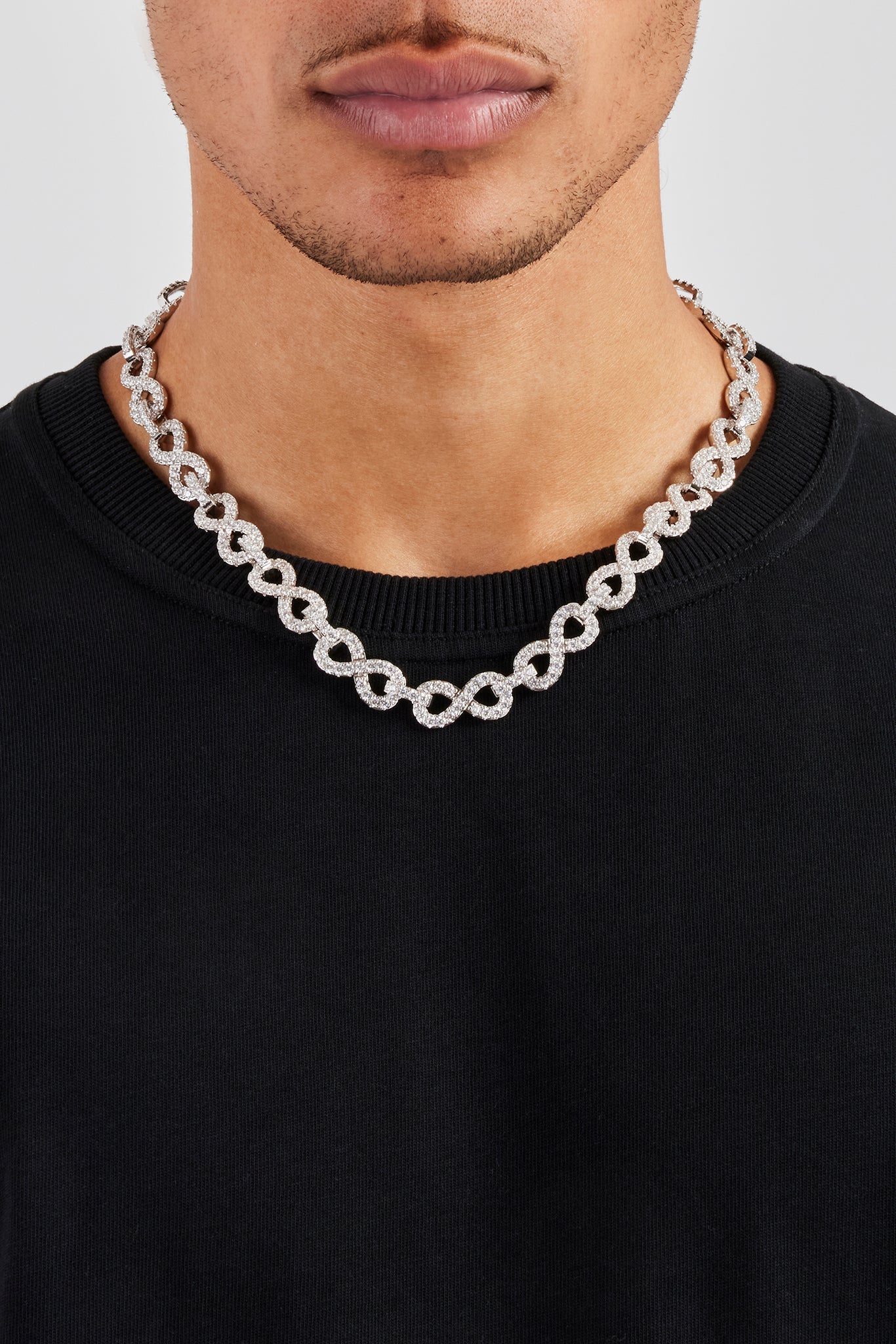 10mm Iced Infinity Link Chain | Mens Chains | Shop Cuban Chains at ...