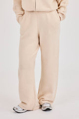 Knitted Wide Leg Jogger - Oatmeal