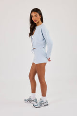 Lightweight Knitted Cardigan & Short – Baby Blue