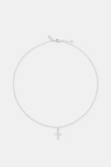 Micro Iced Cross Necklace - 15mm