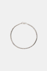 2.5mm Moissanite Micro Tennis Bracelet