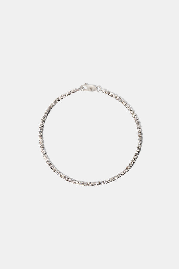 2.5mm Moissanite Micro Tennis Bracelet