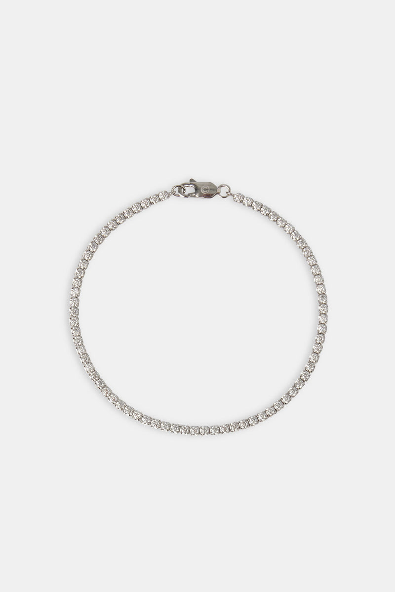 2.5mm Moissanite Micro Tennis Bracelet