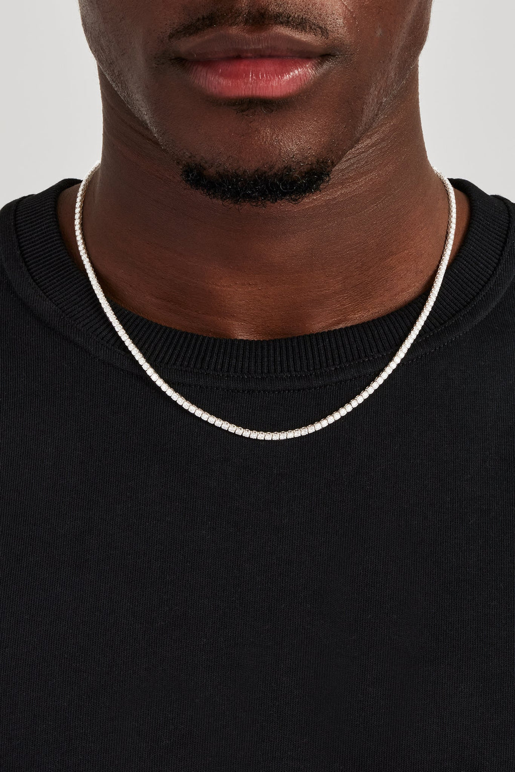 Micro Tennis Chain Rapper Chain 2.5mm Moissanite Micro Tennis Chain | Mens Chains | Shop Tennis Chains ...