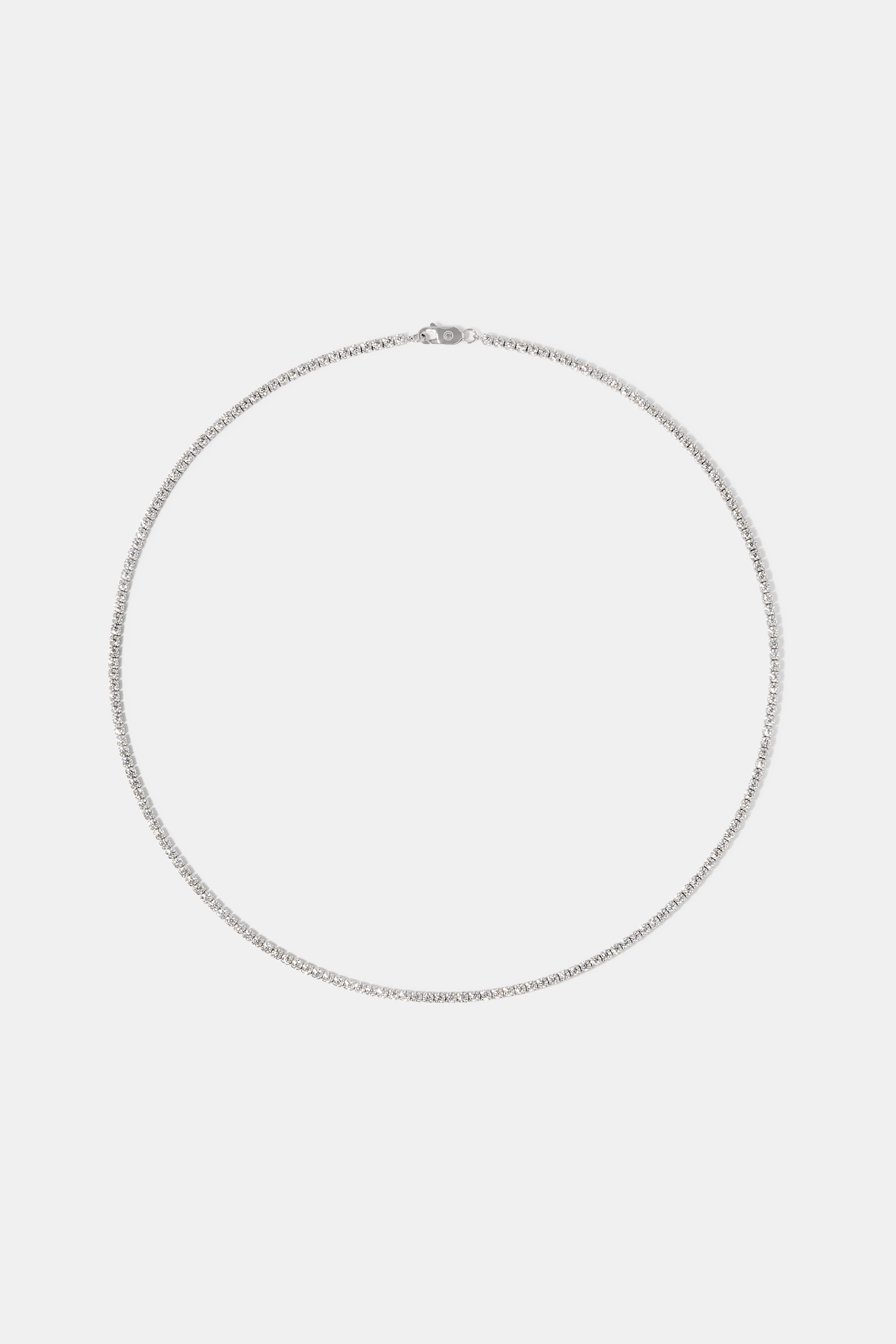 2.5mm Moissanite Micro Tennis Chain