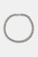 Moissanite Oval Cluster Bracelet - 6mm