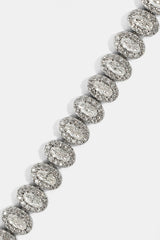 Moissanite Oval Cluster Bracelet - 6mm