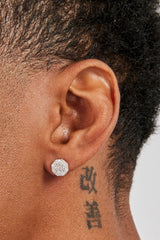 Moissanite Shape Stud Earrings - 8mm