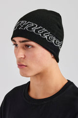 Cernucci Intarsia Beanie Hat - Black