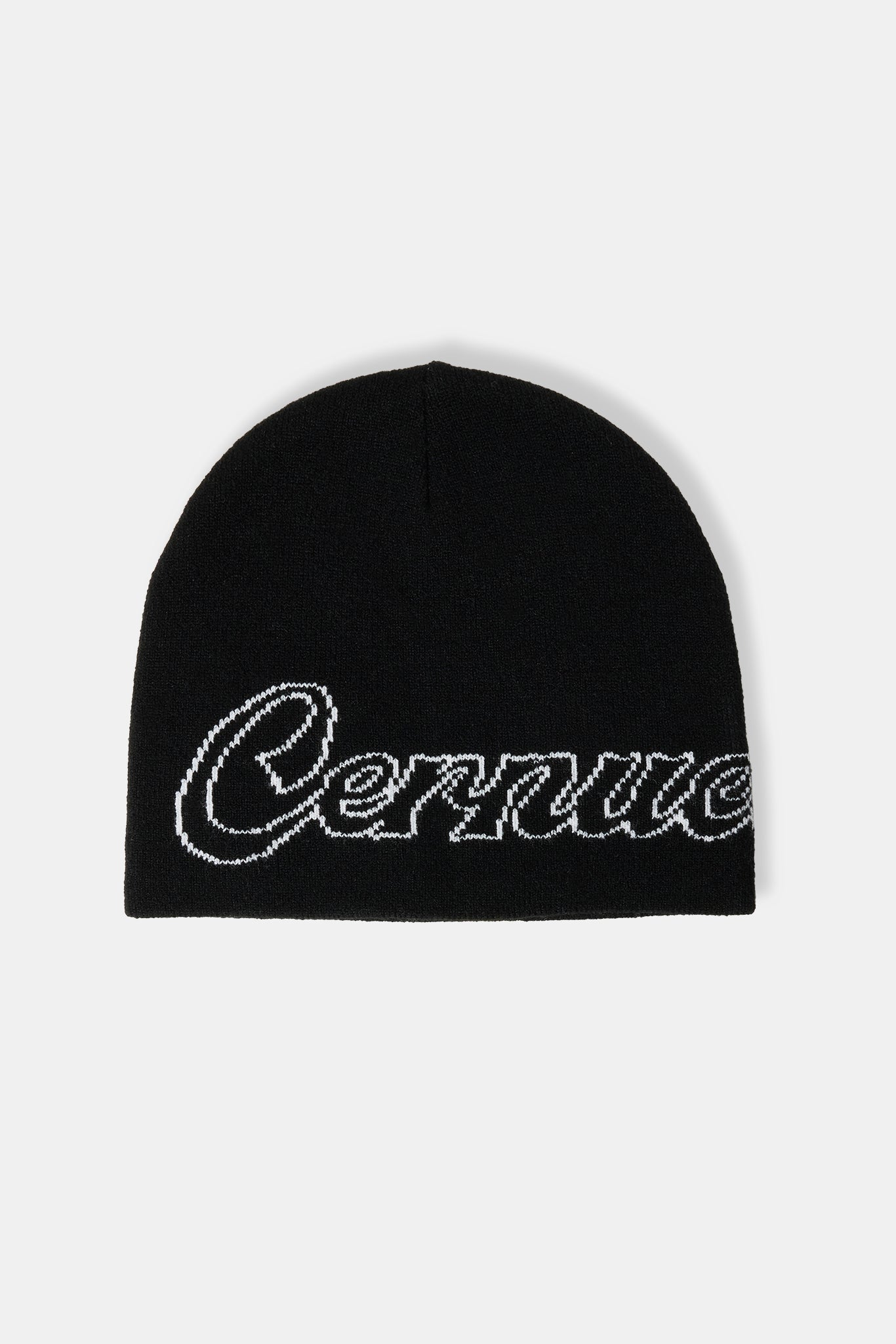 Cernucci Intarsia Beanie Hat - Black | Mens Accessories | Shop