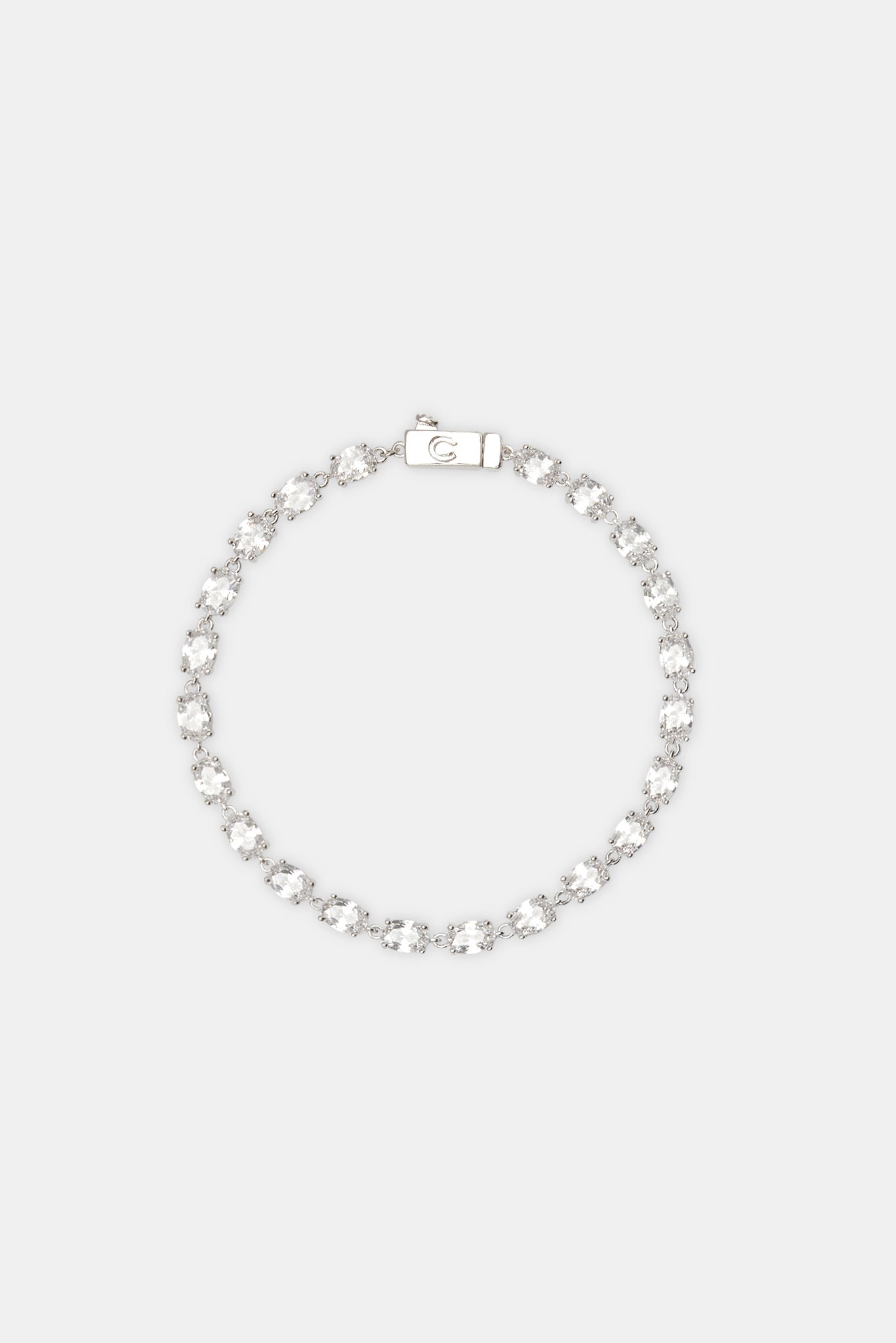 Oval CZ Tennis Bracelet - 6mm