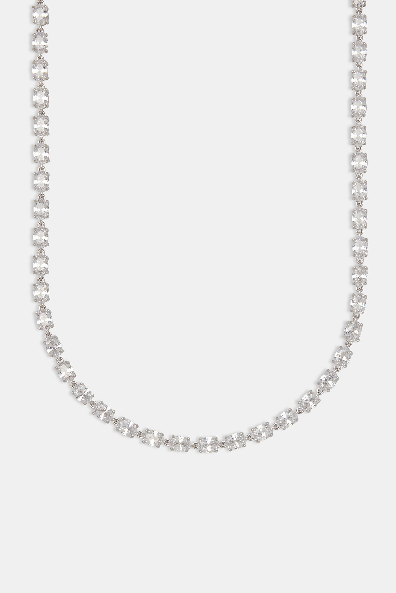 Oval CZ Tennis Chain - 6mm