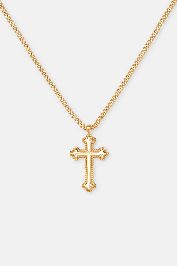 Polished Cross Necklace