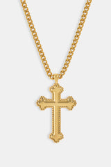 Polished Cross Necklace - 25mm