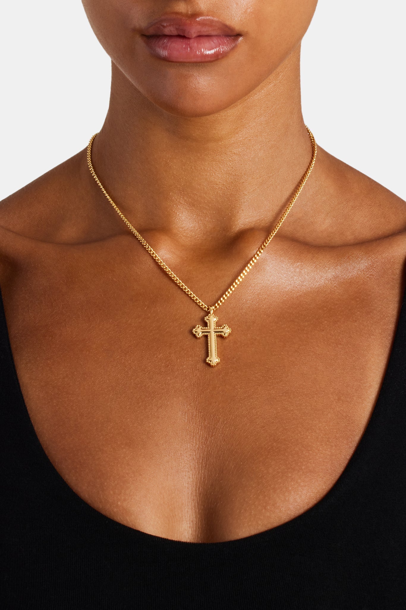 Polished Cross Necklace | Womens Necklaces | Shop Pendant/Motif