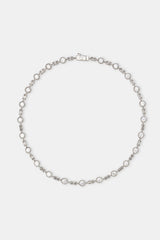 Iced Round & Rectangle Stone Tennis Chain - 6mm