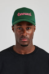 Cernucci Script Mesh Trucker - Green