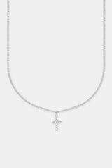 Twisted Micro Cross Necklace - 15mm