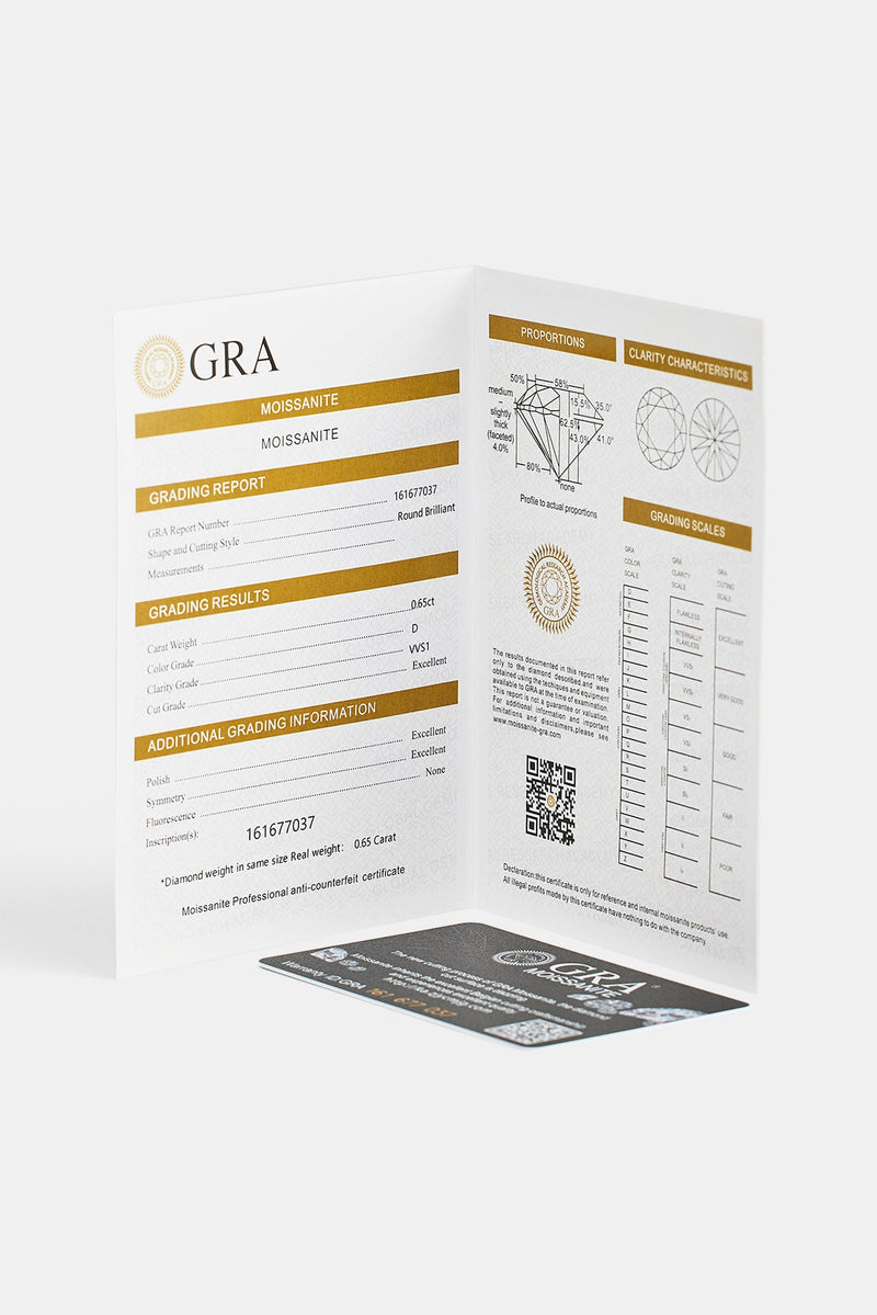 Moissanite Pave Huggie Earrings - 12mm