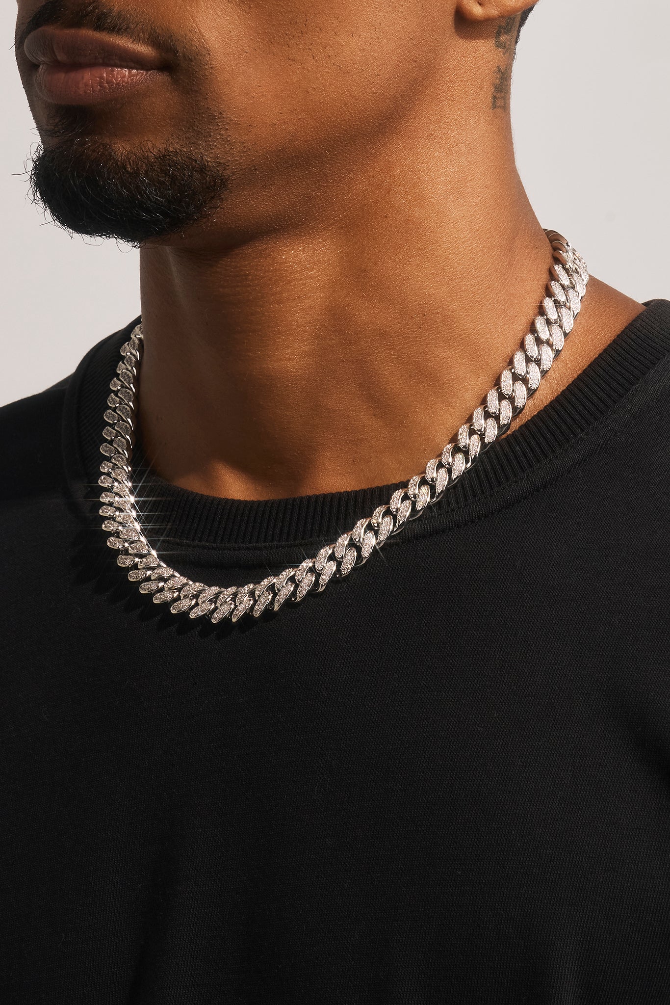 Iced Cuban Chain - 12mm - White