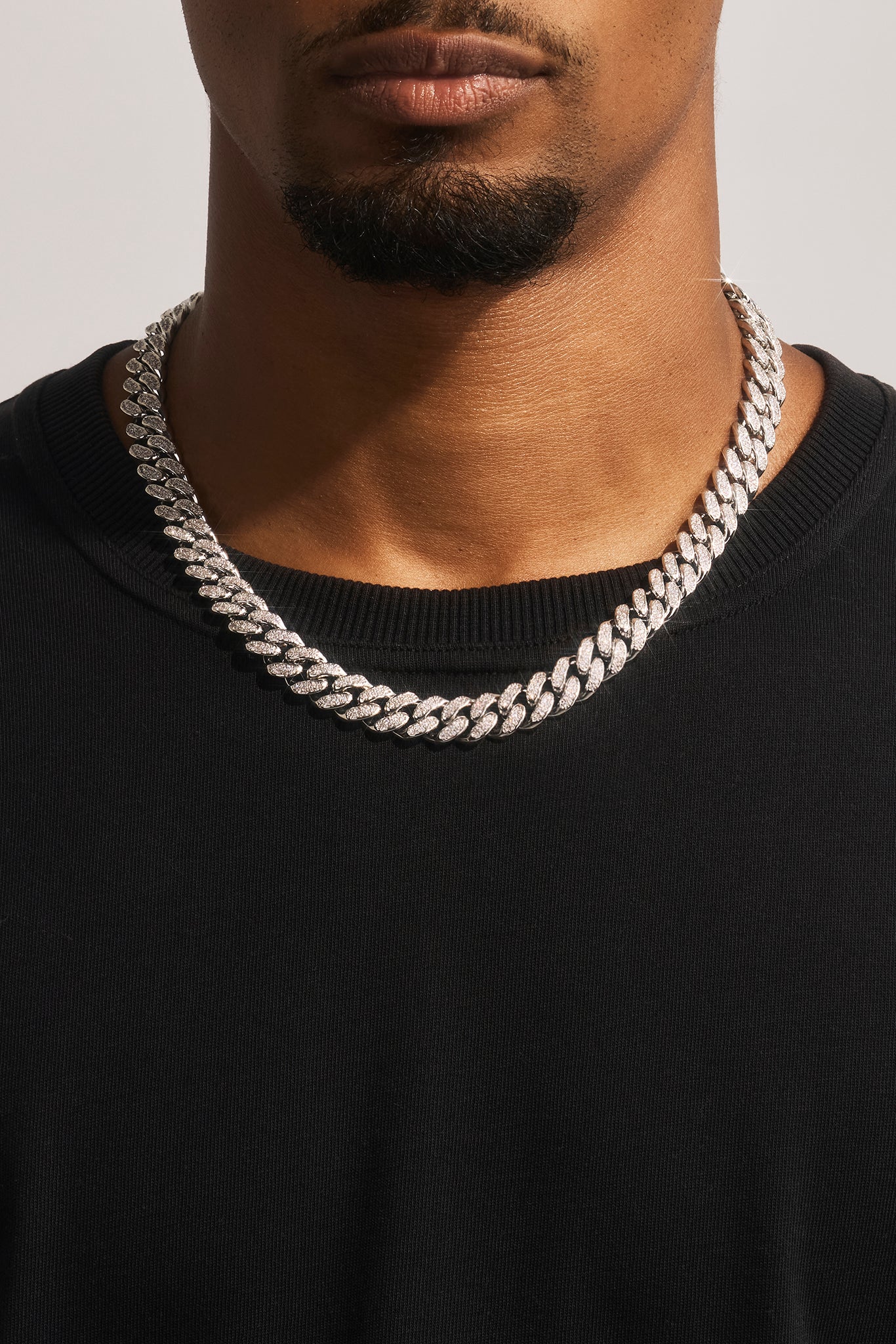 Iced Cuban Chain - 12mm - White