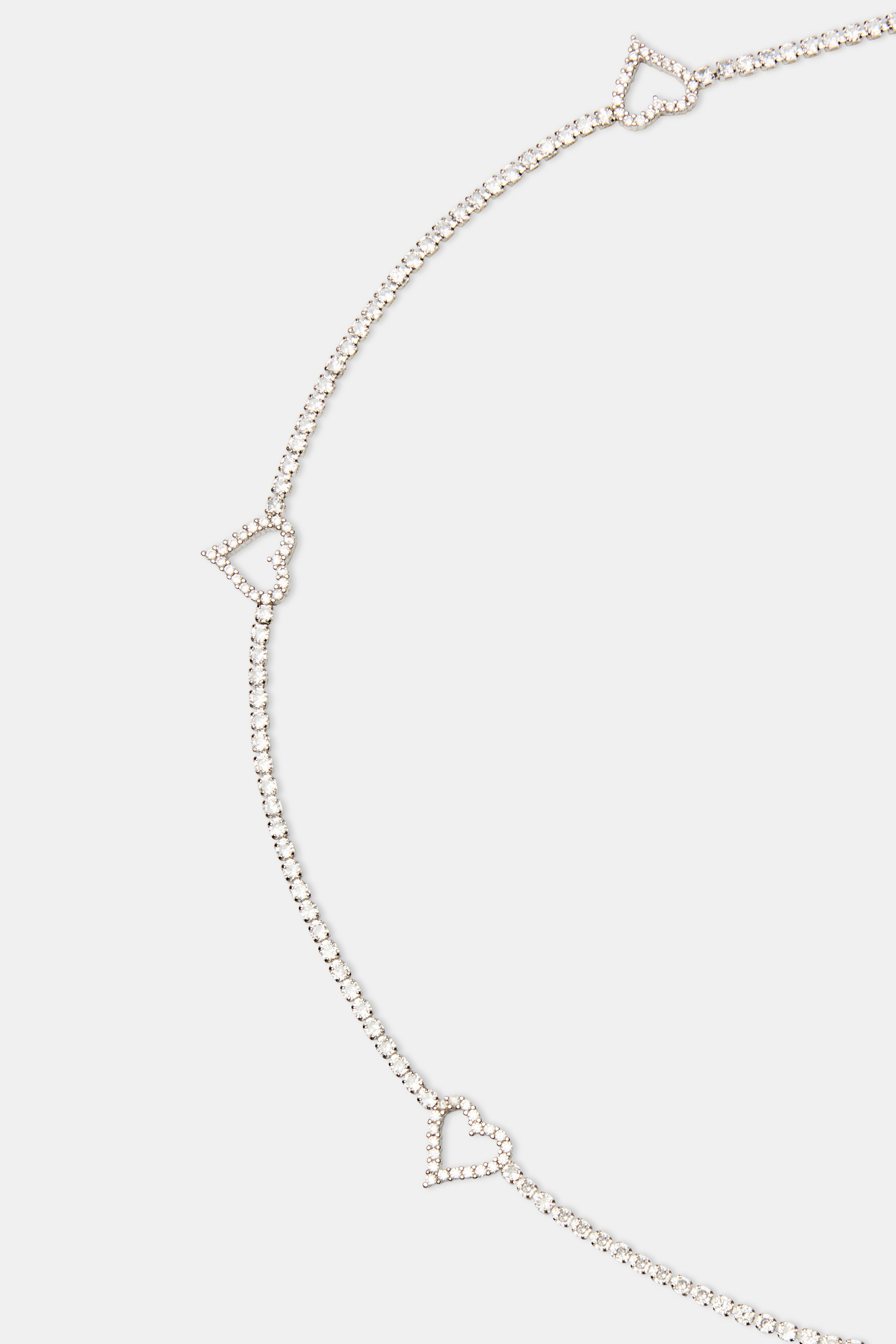 Mini Heart Belly Chain - White