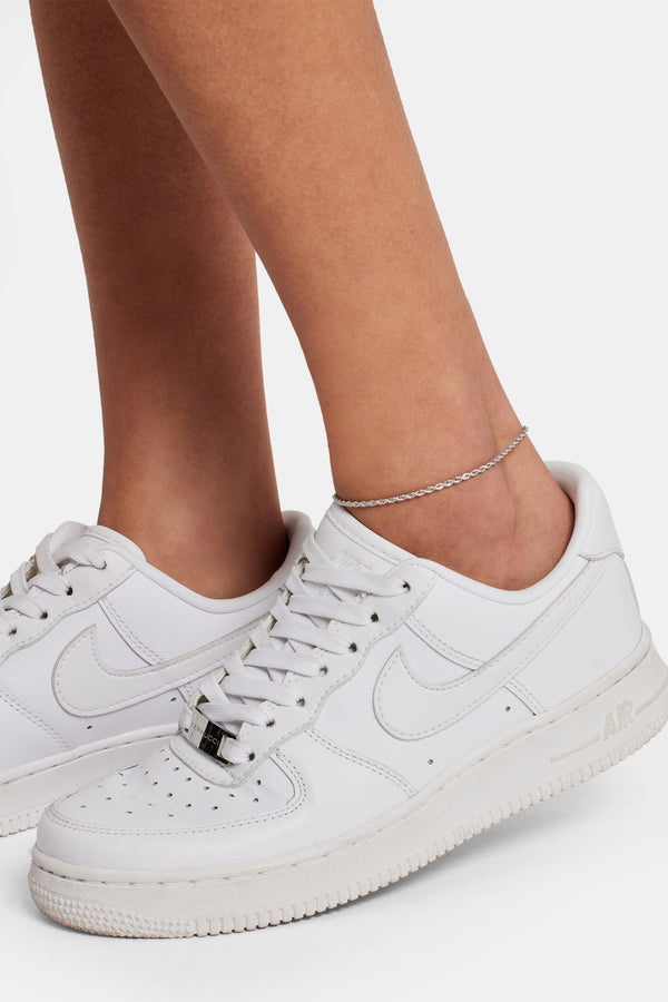 Rope Chain Anklet - White