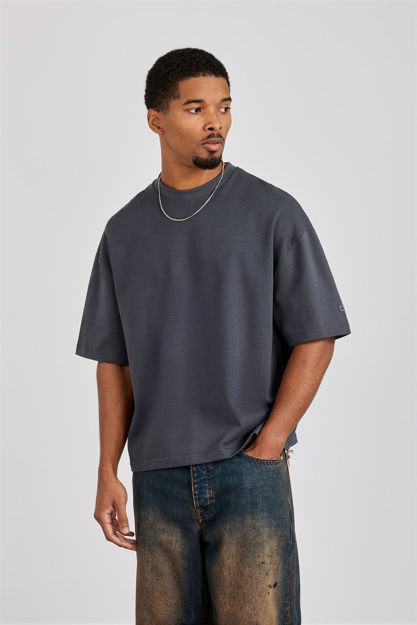 Cernucci Boxy T-Shirt - Charcoal