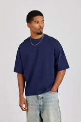 Cernucci Boxy T-Shirt - Navy Blue