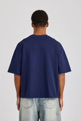 Cernucci Boxy T-Shirt - Navy Blue