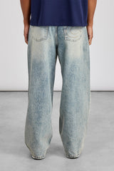 Super Baggy Paint Splatter Jean - Antique Wash