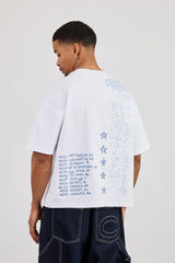Reversible Cernucci Studio Graphic T-Shirt - White