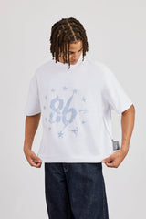 Reversible Cernucci Studio Graphic T-Shirt - White