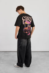 Cernucci Car Oversized T-Shirt - Black
