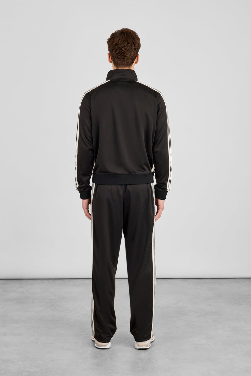 MenÂ’s Regular Poly Smooth Taping Track Top & Track Pant - Black | Mens ...