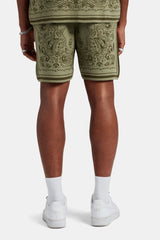 Bandana Knit Short - Green