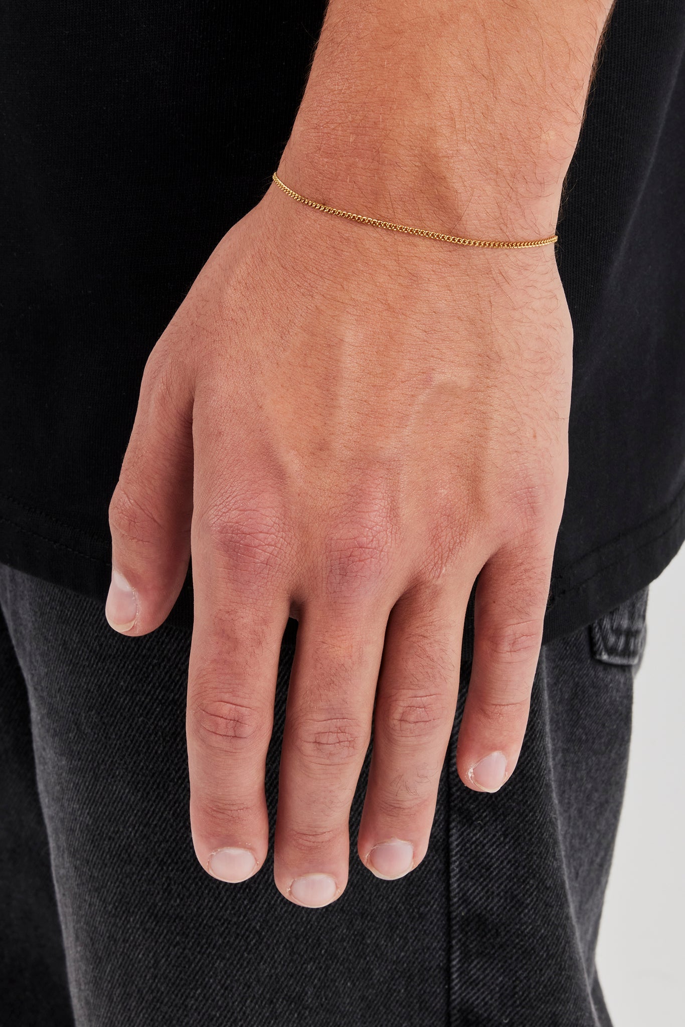 Micro Cuban Bracelet - 1.5mm - Gold