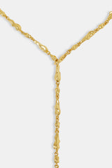 Cluster Drop Necklace - 4mm - Gold
