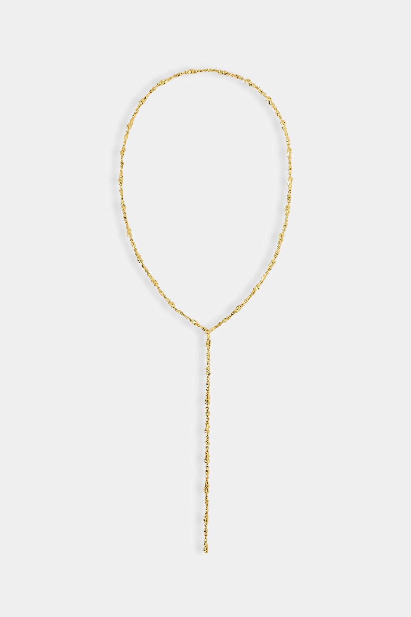 Cluster Drop Necklace - 4mm - Gold