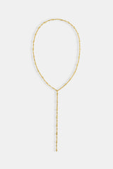 Cluster Drop Necklace - 4mm - Gold