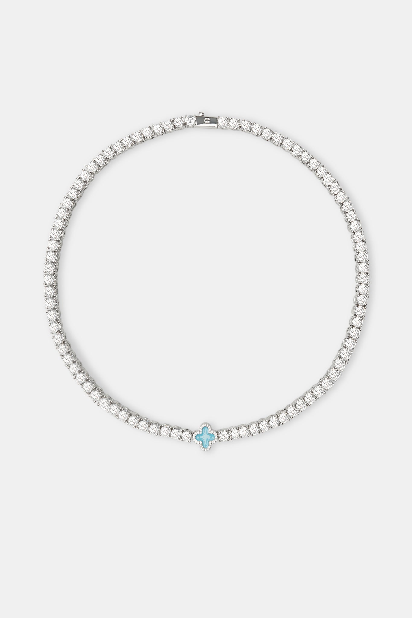 Baby Blue Motif Tennis Chain