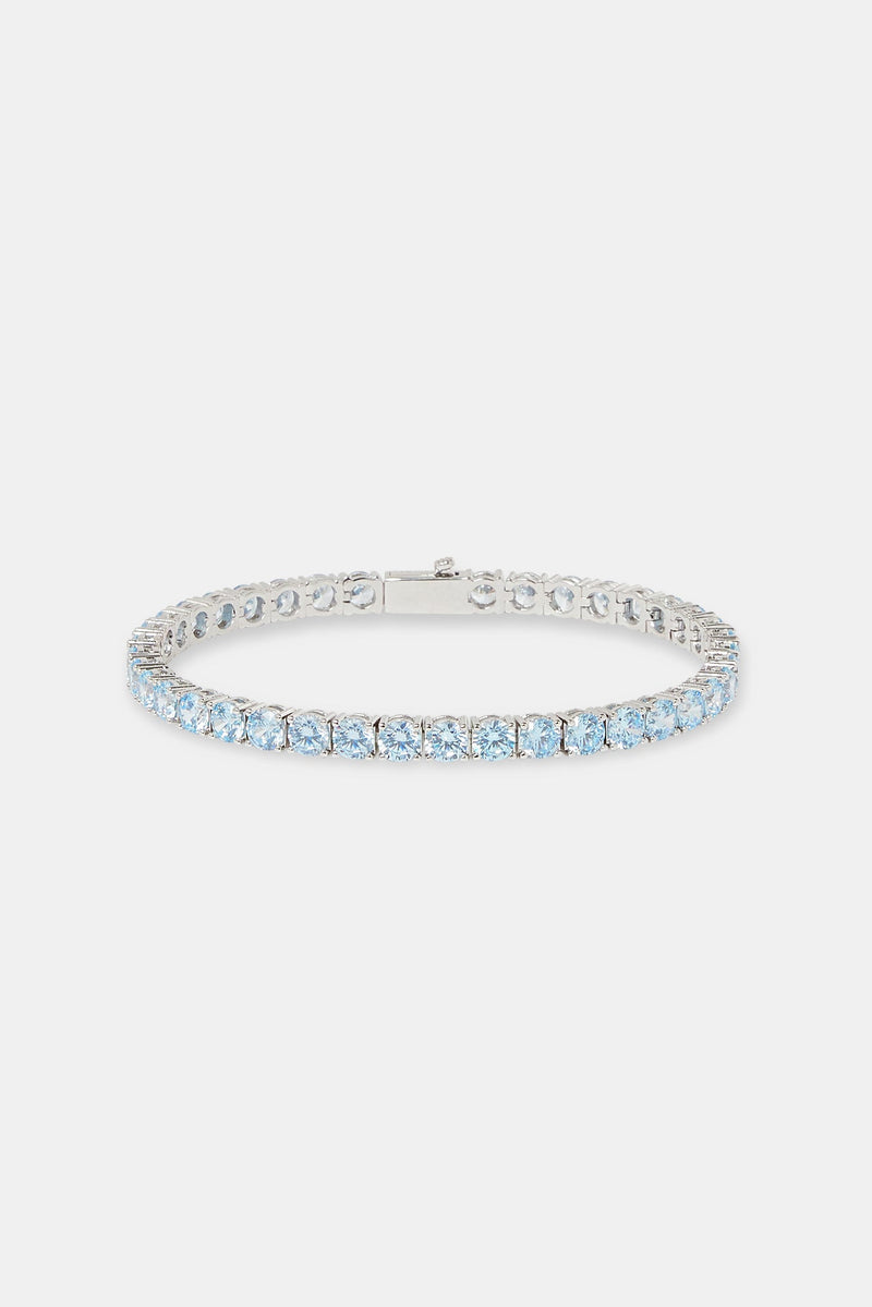 Light Blue Tennis Bracelet - 5mm