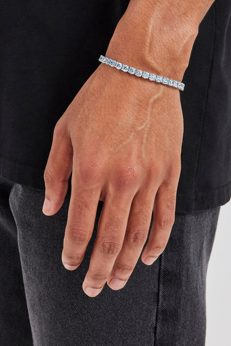 Light Blue Tennis Bracelet - 5mm