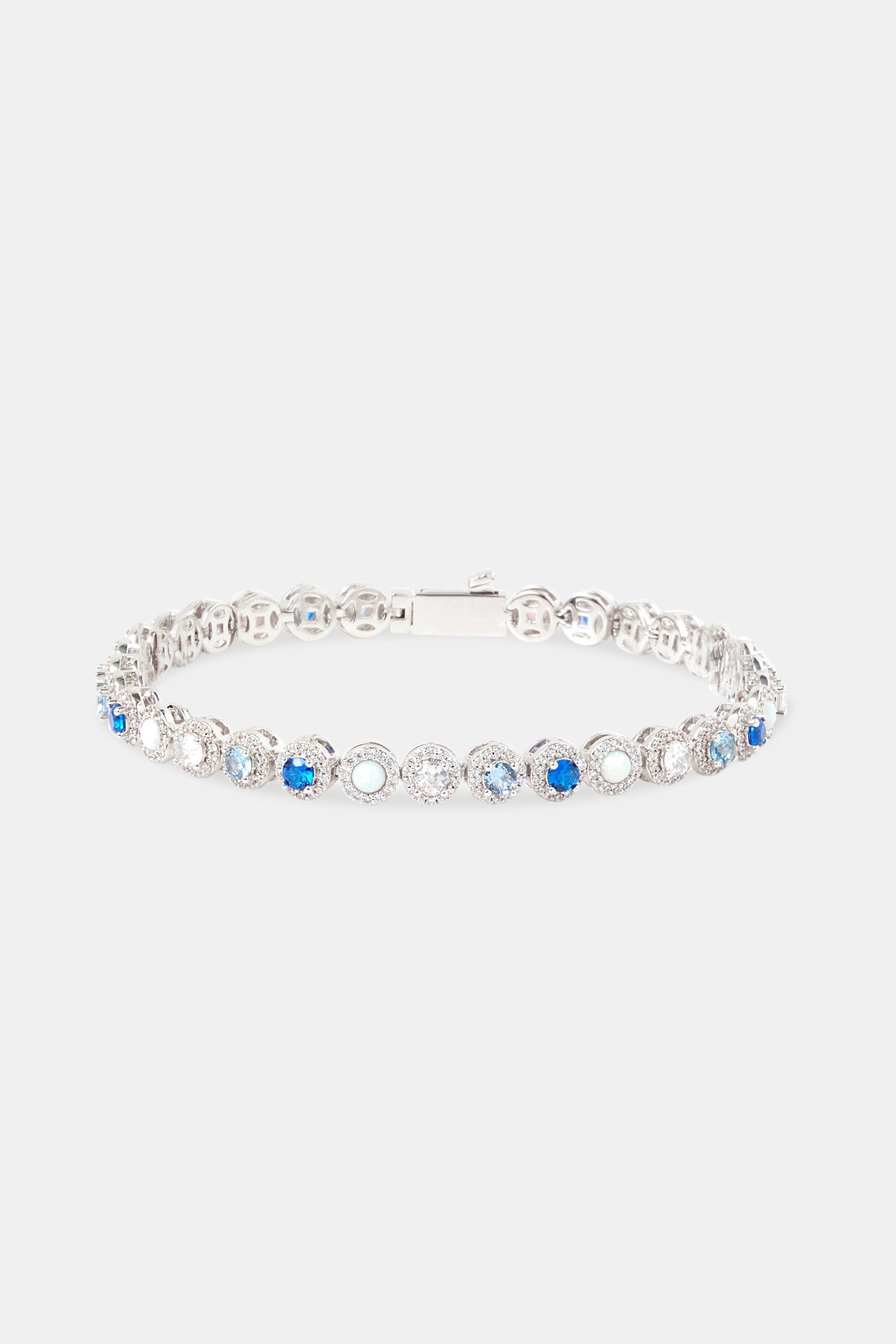 Blue CZ & Opal Bracelet - 6mm