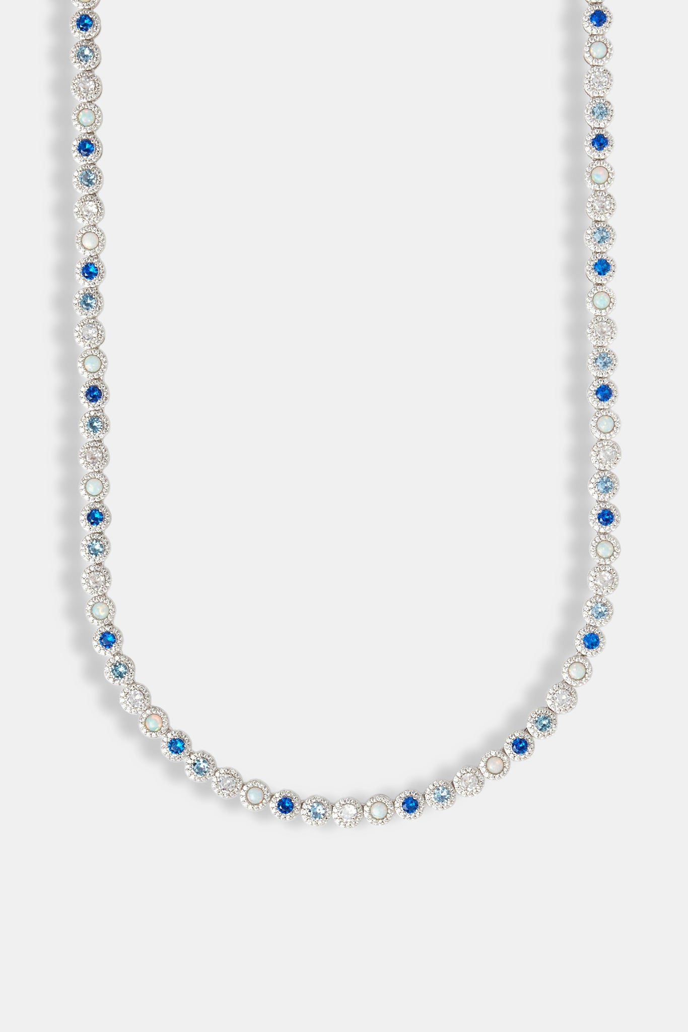 Blue CZ & Opal Chain - 6mm