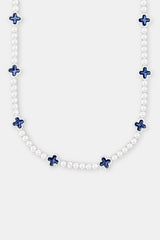 Blue Motif Tennis Chain