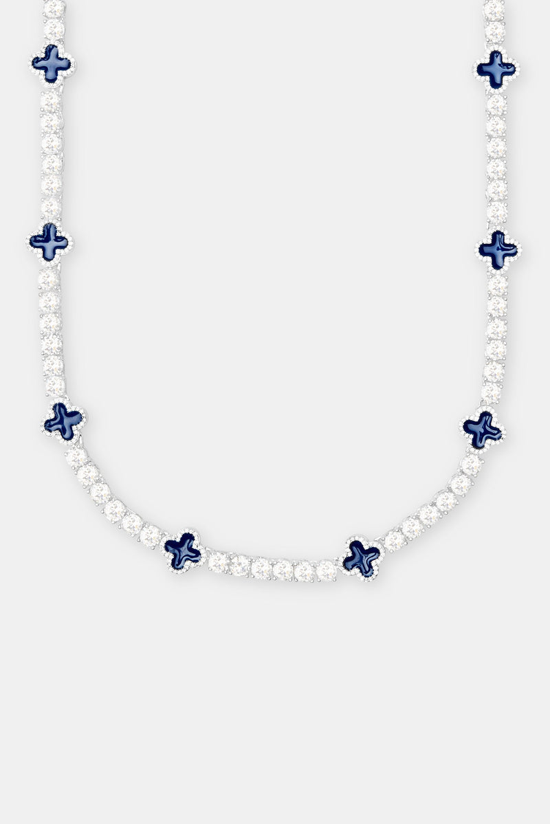 Blue Motif Tennis Chain