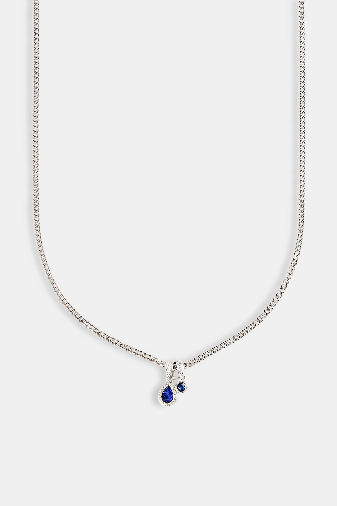 Blue Lapis & Gemstone Pear Necklace - 8mm