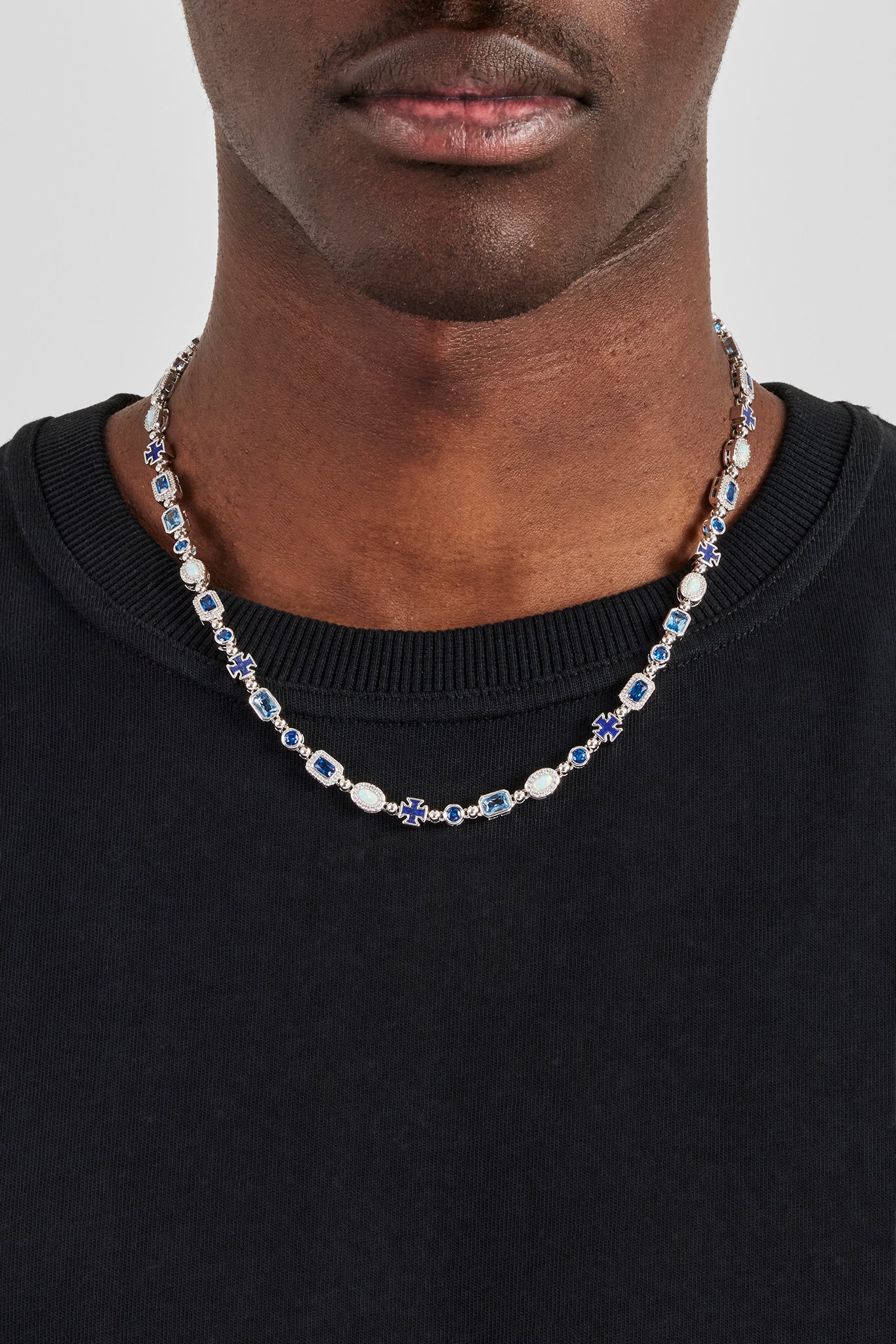 Blue Lapis Multi Gemstone Chain - 8mm